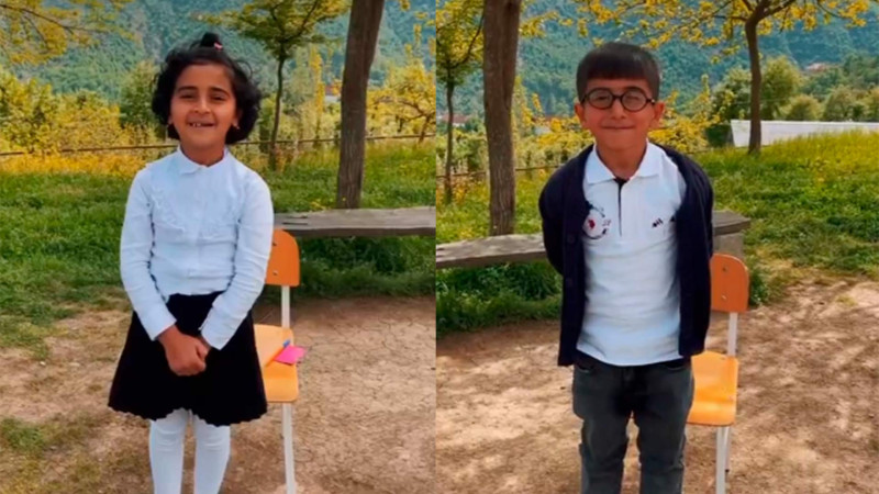 Leyla müəllimə şagirdləri ilə “Zəif bənd” keçirib