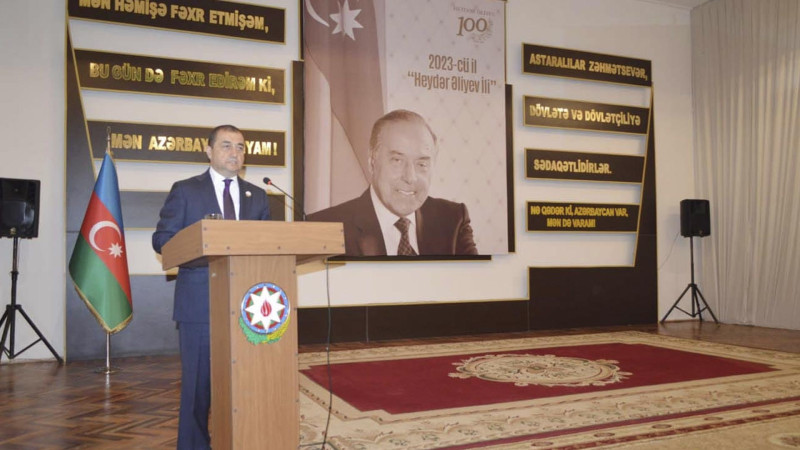 Astarada Heydər Əliyevin 100 illiyi ilə bağlı ümumrayon tədbiri keçirilib
