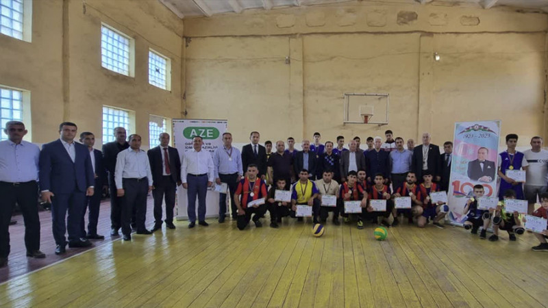 Cəlilabadda Heydər Əliyevin 100 illik yubileyi ilə bağlı voleybol çempionatı keçirilib