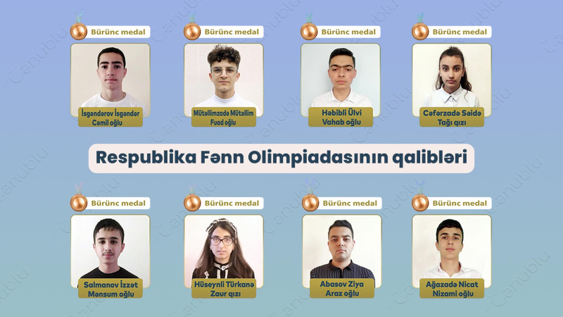 RFO-da bürünc medal qazanan şagirdlərimizi tanıyaq