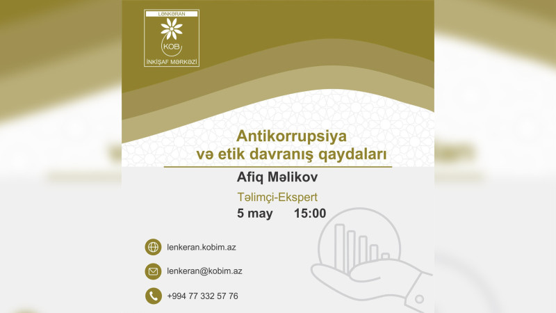 Lənkəranda maarifləndirici təlim baş tutacaq