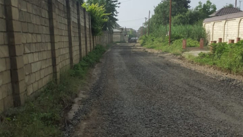 Masallının Boradigah qəsəbəsində yollar təmir olunur