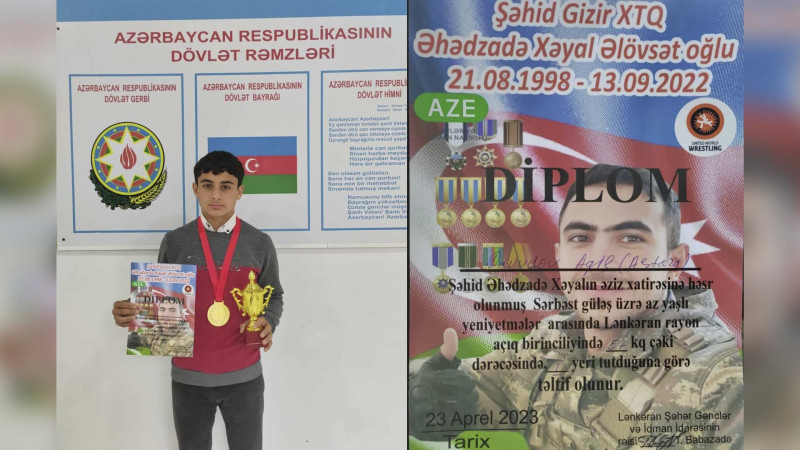 Astaralı məktəbli güləş turnirinin qalibi olub