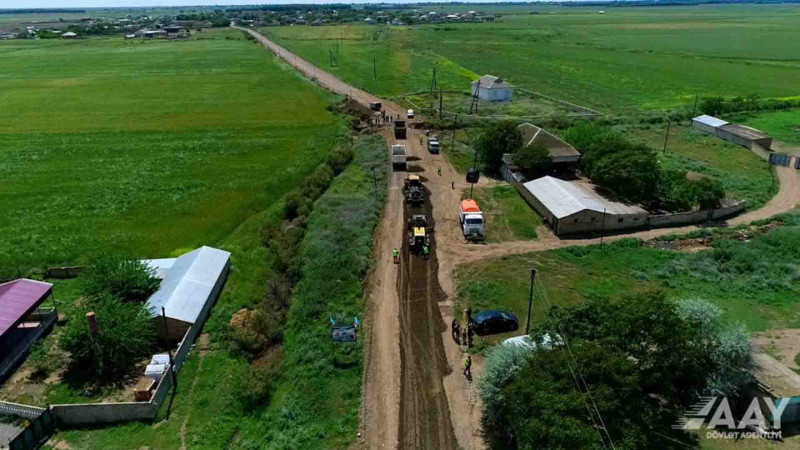 Masallıda 51 min sakinin istifadə etdiyi yol təmir olunur