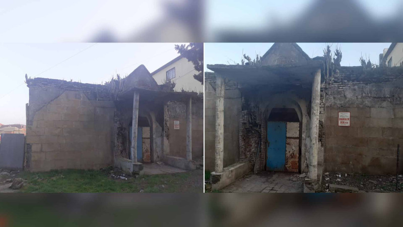 Ərdəbil şəhərindəki hamamla eyni layihə əsasında tikilən Masallı şəhər hamamı
