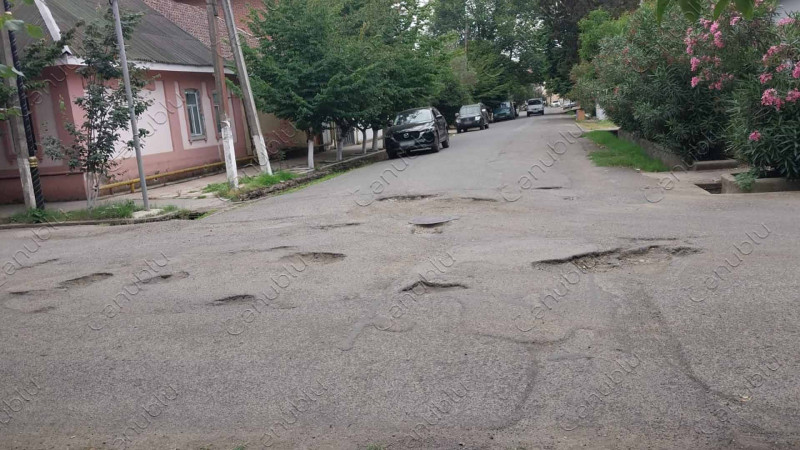 Lənkəranın çala-çuxurlu yolu sakinləri narahat edir