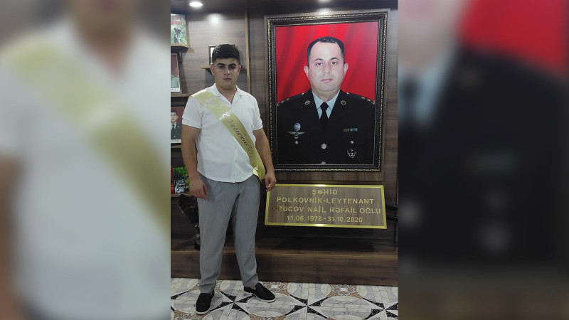 Şəhid Nail Orucovun oğlu məzun oldu