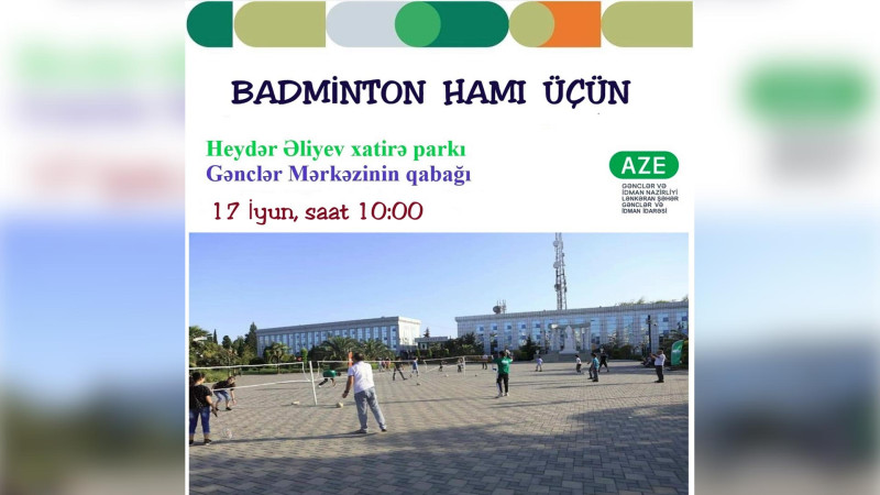 Lənkəranda Badminton hamı üçün tədbiri keçiriləcək