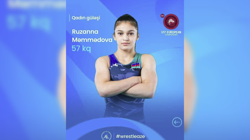 Ruzanna Məmmədova Avropa birinciliyinin 1/4 finalına yüksəlib