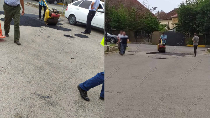 6 saylı Ərazi Vergilər Baş İdarəsinin yerləşdiyi küçə təmir olunur