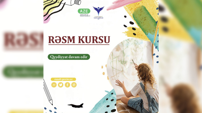 Masallıda yerləşən rəsm kursuna qeydiyyat başlayıb