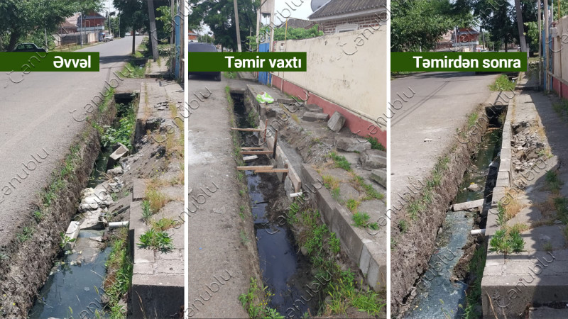 Şəhidlər Xiyabanı küçəsinin piyada səkisi təmirdən 4 gün sonra yenidən dağılıb