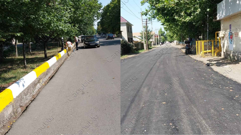 Lənkəranda yol və bordür örtükləri yenilənib