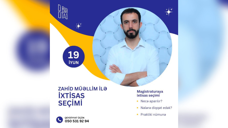 Lənkəranda magistraturaya ixtisas seçimi ilə bağlı təlim keçiriləcək