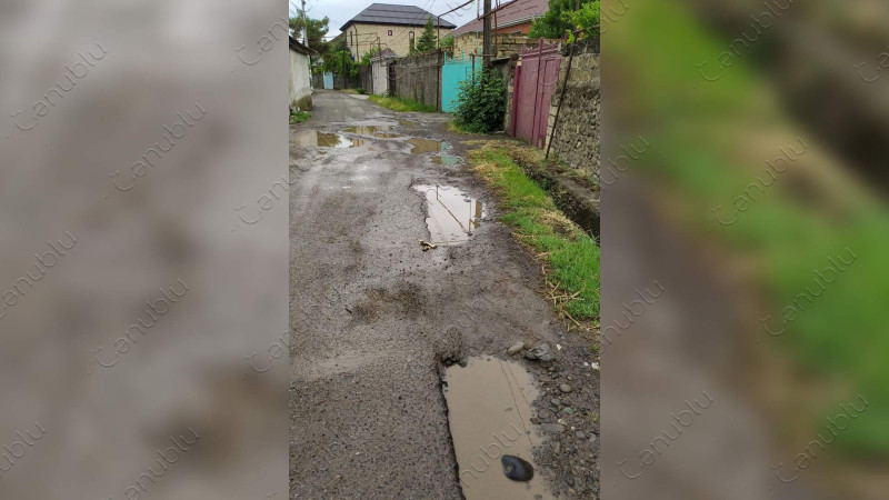 Lənkəran şəhərinin bu küçəsinin təmirə ehtiyacı var