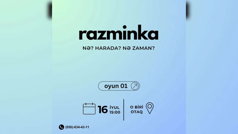 Lənkəranda Nə? Harada? Nə zaman? formatında oyun baş tutacaq