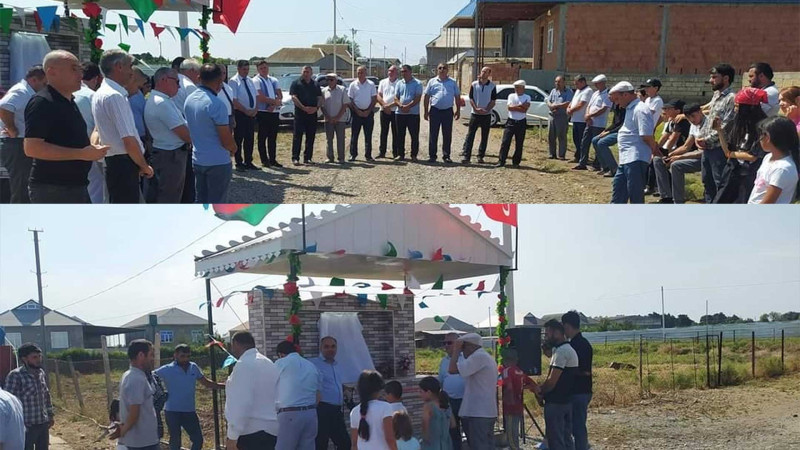 Cəlilabadda şəhid Adil Şahbazovun xatirəsinə həsr olunmuş bulaq inşa olunub