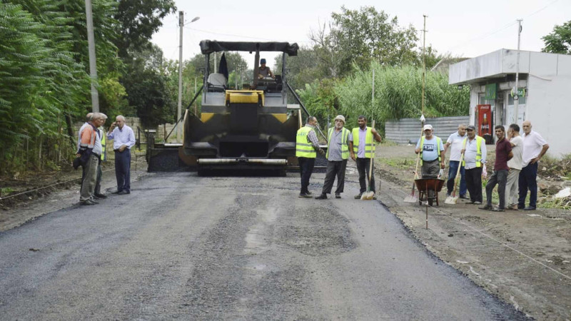 Masallının Şərəfə kəndinin yolları asfaltlanır