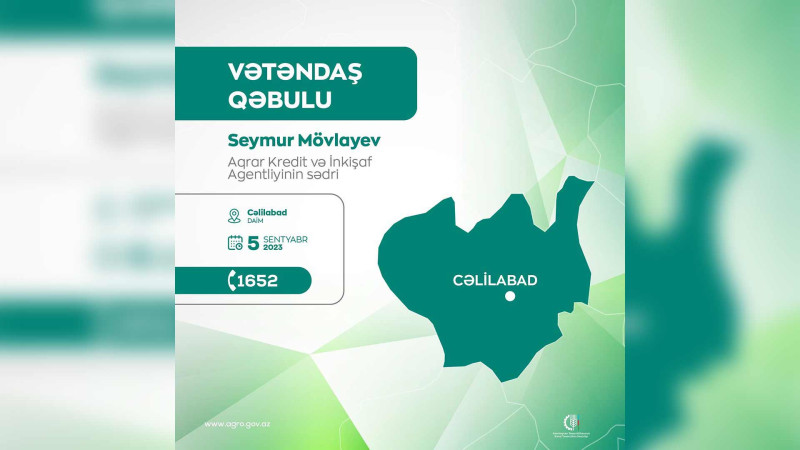 Cəlilabadda vətəndaş qəbulu keçiriləcək