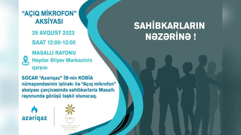 Masallıda “Açıq mikrofon” aksiyası keçiriləcək