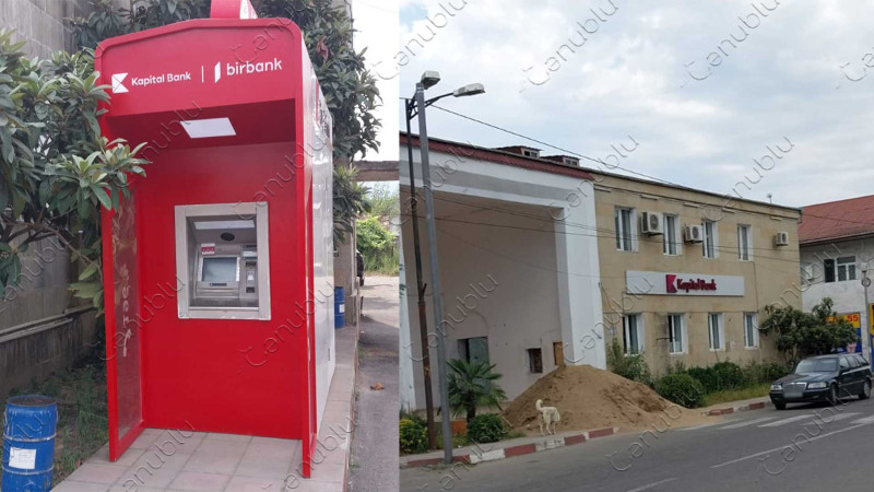 Astarada yerləşən “Kapital bank”da təmir işləri aparılır