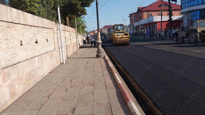 Astara şəhərinin mərkəzi asfaltlanır
