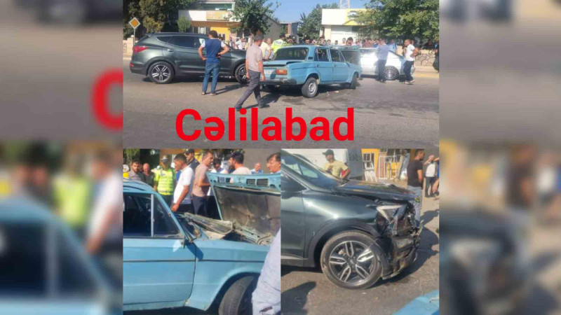Cəlilabadda qəza: sürücü xəsarət alıb