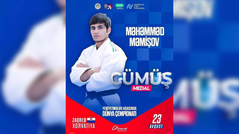 Masallıdan olan idmançımız Məhəmməd Məmişov dünya ikincisidir