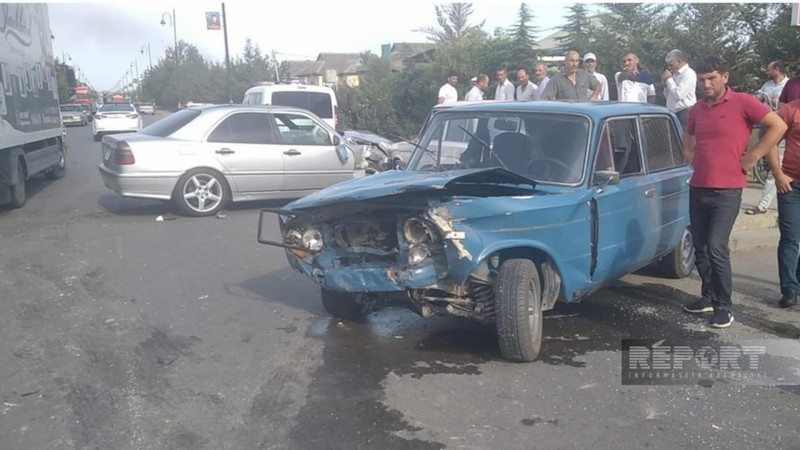 Cəlilabadda zəncirvari qəza baş verib
