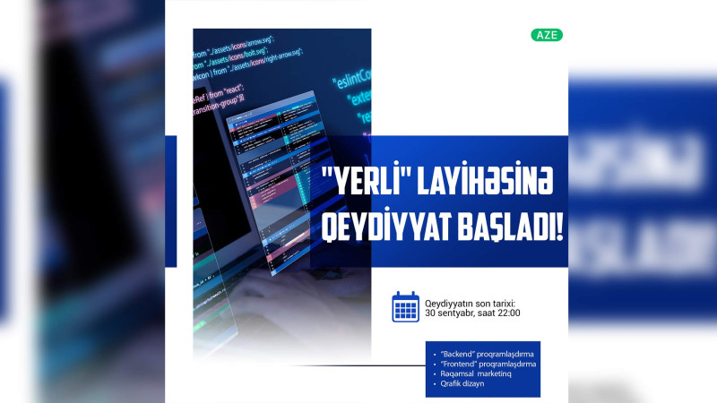 Lənkəranda “Yerli” layihəsi üçün qeydiyyat başlayıb