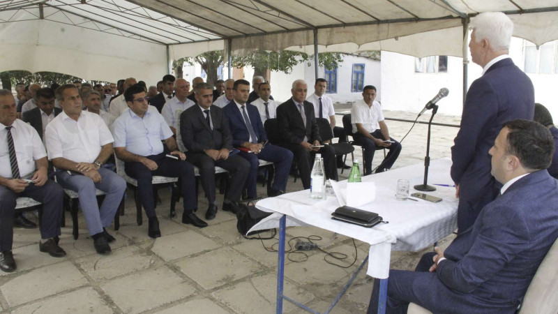 Rafiq Cəlilov Bədirli kənd sakinləri ilə görüşüb