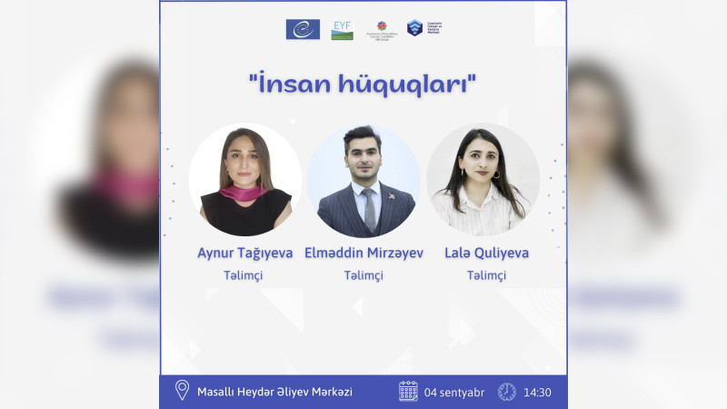Masallıda İnsan hüquqları təlimi keçiriləcək