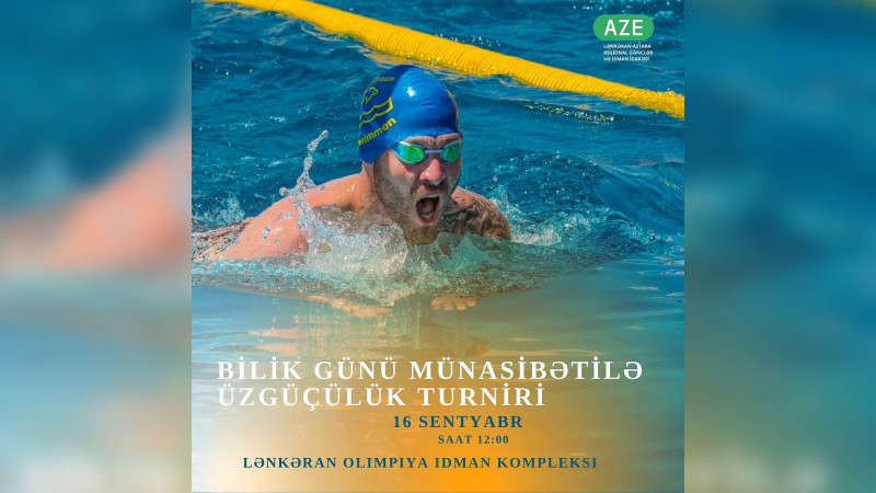 Lənkəranda Bilik Gününə həsr olunmuş üzgüçülük turniri keçiriləcək