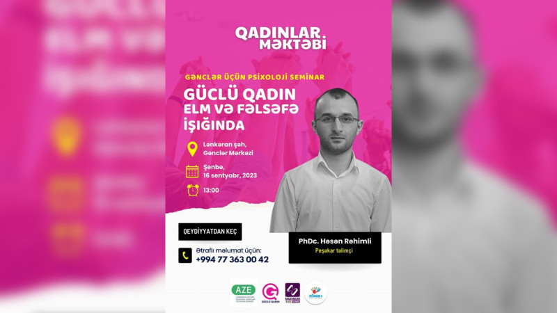 Lənkəranda “Güclü qadın elm və fəlsəfə işığında” adlı tədbir baş tutacaq
