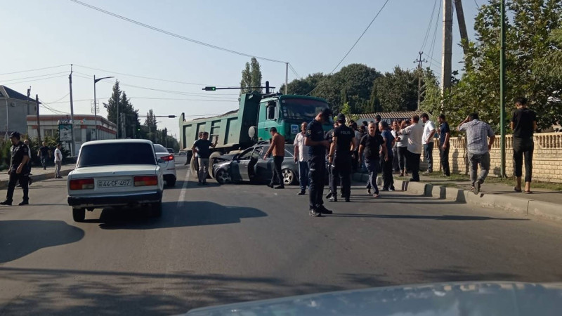 Masallıda sürücünün xəsarət alması ilə nəticələnən qəza baş verib