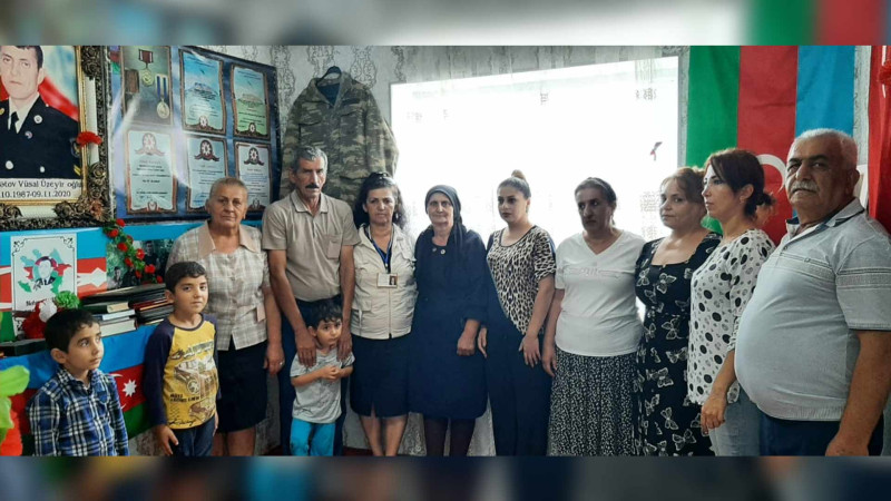 Astarada şəhid ailəsi ziyarət olunub