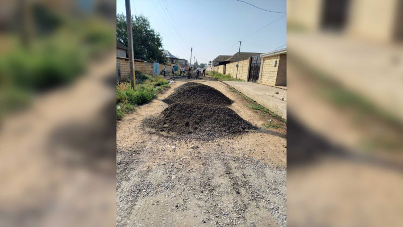 Cəlilabadın Ocaqlı kəndinin yollarında təmir işləri aparılır