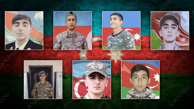 Cənubdan olan daha 7 hərbçimiz şəhidlik zirvəsinə ucalıb