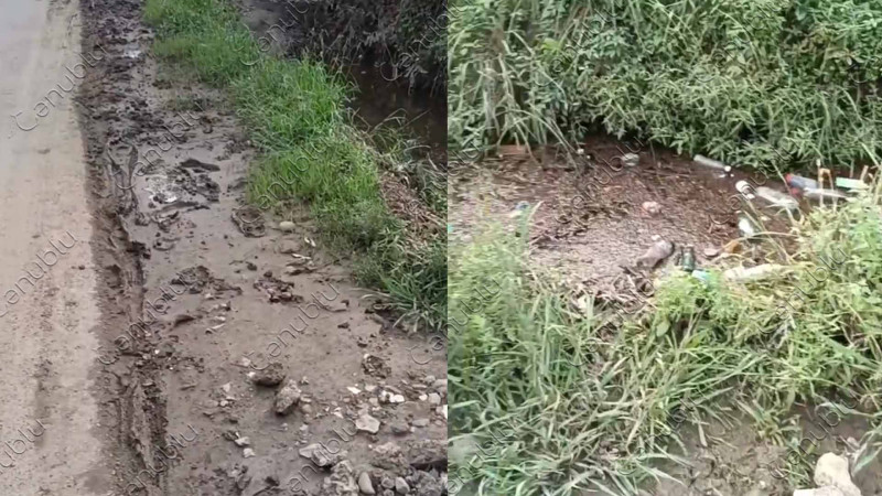 Lənkəranda məktəbə gedən yol baxımsız vəziyyətdədir