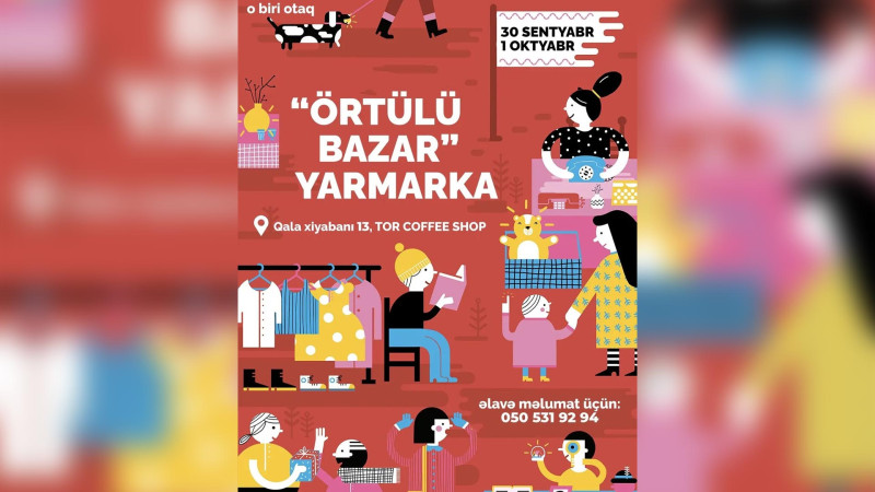 “O biri otaq”da “Örtülü bazar yarmarka” baş tutacaq