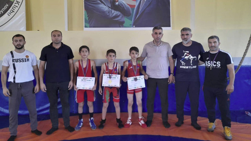 Masallıda keçirilən turnirdə gənc güləşçilər çıxış ediblər