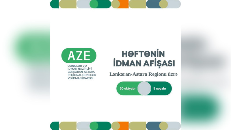 Cənub bölgəsi üzrə həftəlik idman afişası hazırlanıb