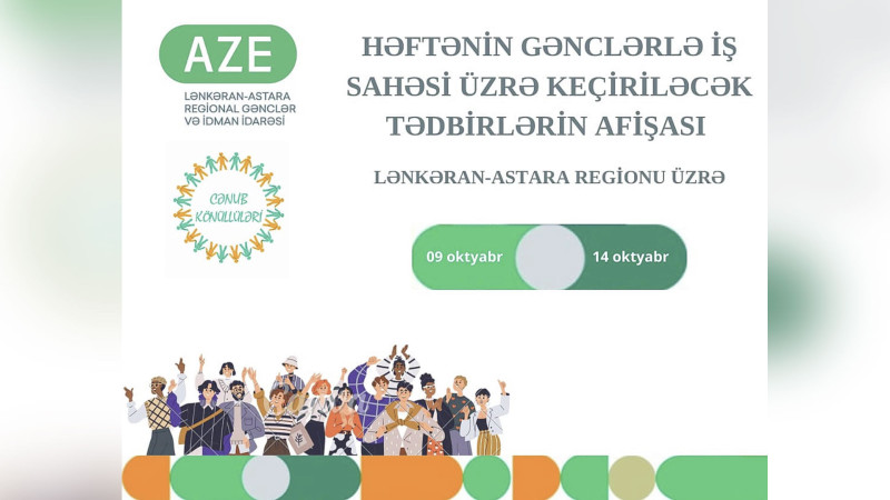 Lənkəran-Astara Regional Gənclər və İdman İdarəsinin həftəlik fəaliyyəti