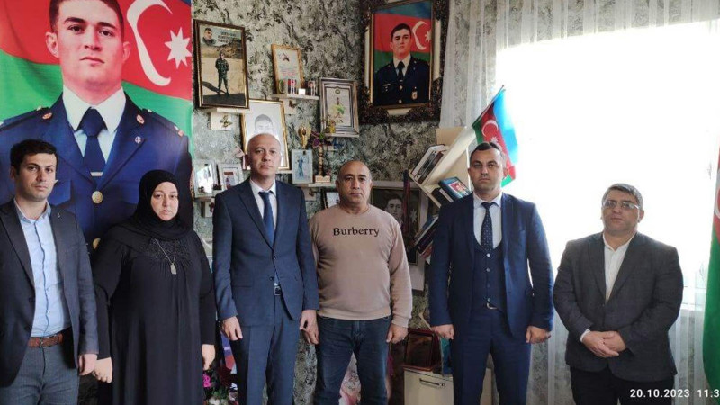 Lənkəranda şəhid ailələri ziyarət olunub