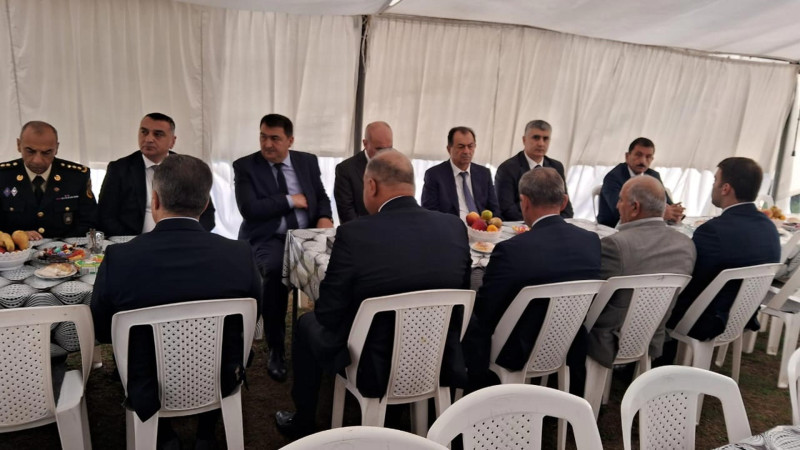 Taleh Qaraşov Lənkəranlı şəhidin 40 mərasimində iştirak edib