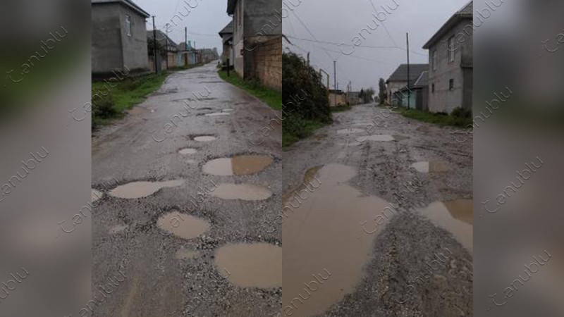 Liman şəhərinin Mais İbayev küçəsi keçilməz vəziyyətdədir