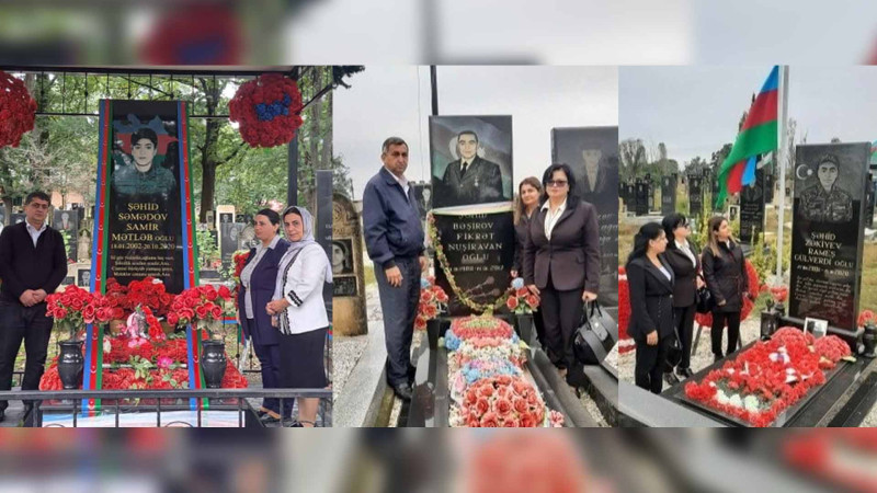 Astarada şəhidlərimizin məzarları ziyarət edilib