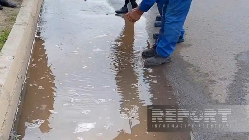 Cəlilabadda su xəttində qəza: içməli suyun verilişi dayandırılıb