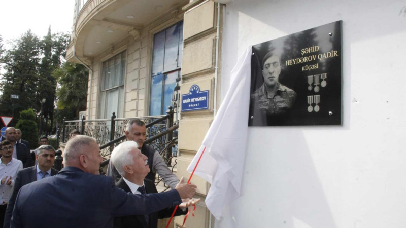 Cəlilabadda küçəyə şəhid Qadir Heydərovun adı verilib