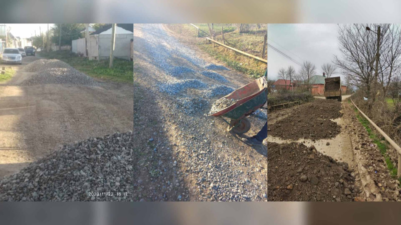 Cəlilabadda kənddaxili yolların təmiri aparılır